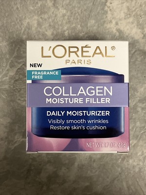 NEW L'Oreal Paris Collagen Moisture Filler Daily Moisturizer Unscented, 1.7oz