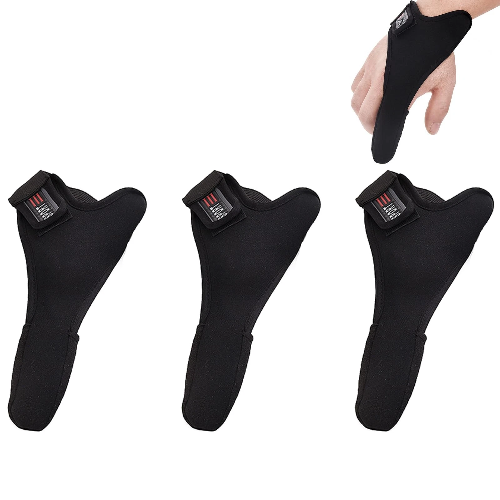 Fishing gloves, 3 pcs fishing finger glove elastic fishing finger protection finger...