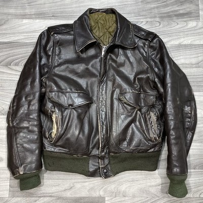 ジャケット・アウター used fade leather flight jacket Vintage 1980s Type G-1 Leather Flight Jacket / US Government