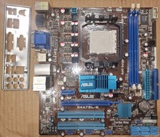ASUS M4A78L-M Socket AM3+ DDR3 MicroATX Motherboard with I/O Shield