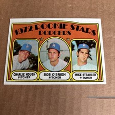 1972 Topps CHARLIE HOUGH RC ROOKIE #198 Dodgers Baseball Card (f5). rookie card picture