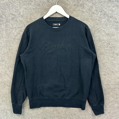 Rapha Pullover Herren mittelblau Sweatshirt Logo Rundhals Oberteil Spell Out Pulli