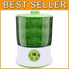 Grow Bean Sprouts Easily, LED Display, 3-Layer Seed Sprouter