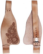 Horse Western Adult Tooled Leather Replacement Saddle Fender Pair 5224