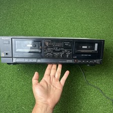 Sony TC-W190 Cassette Player Deck Black FOR PARTS OR NOT WORKING