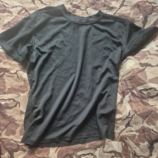 Black T-SHIRT Self Wicking COOLMAX Military Moisture BRITISH ARMY Size Large 