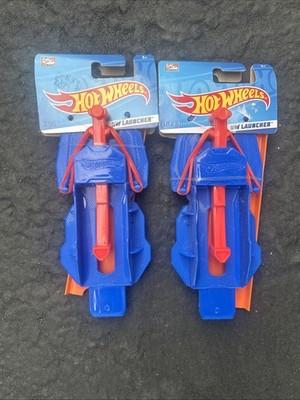 Hot Wheels Track Builder Launcher Track System Parts Brand New Lot Of 2 Blue