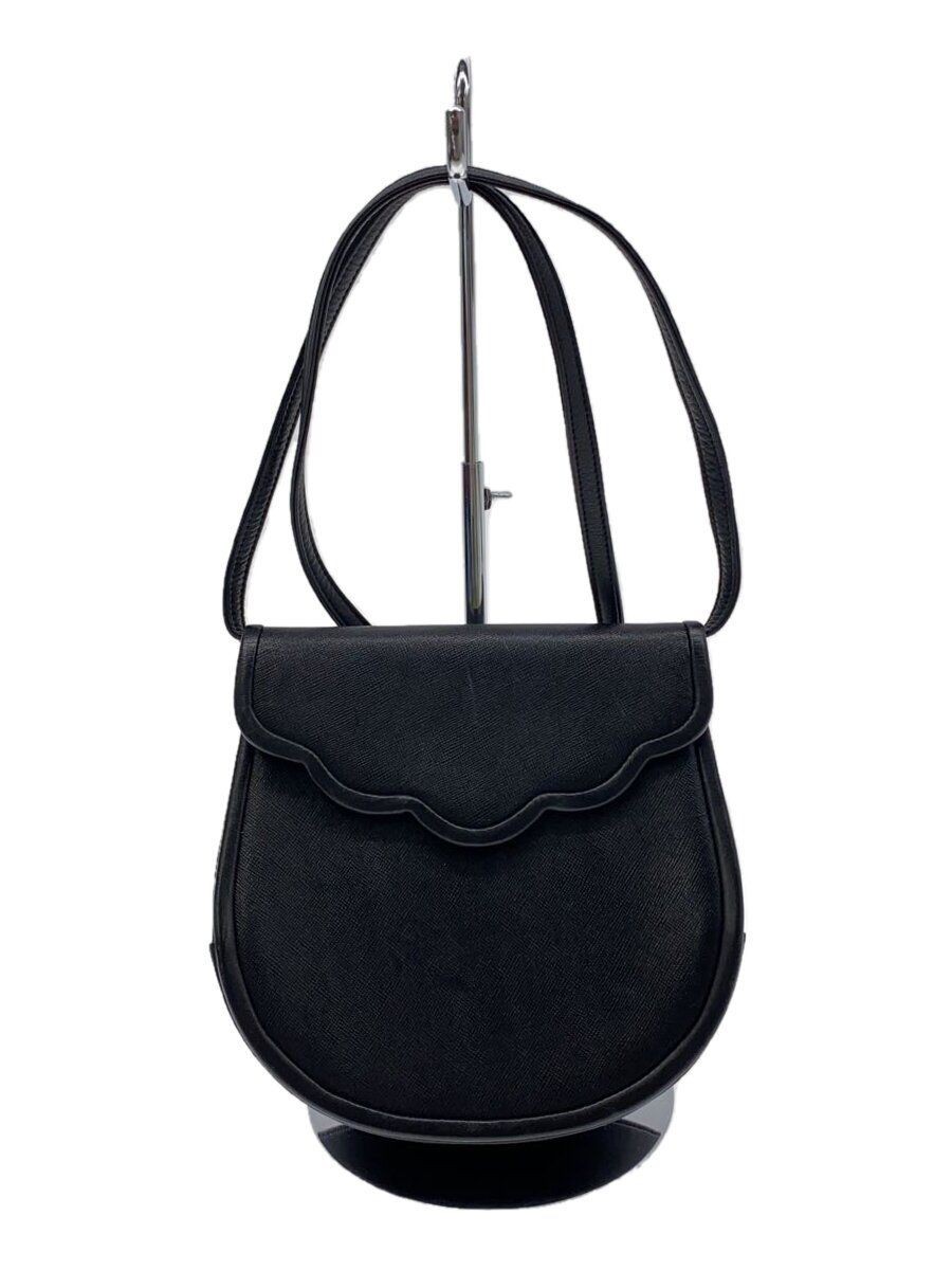 Borsa a tracolla YVES SAINT LAURENT patta pelle nera usata