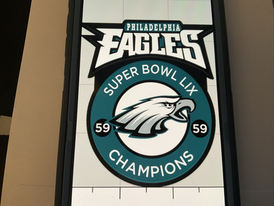 Philadelphia Eagles Embroidered- Iron On Super Bowl 59 Patch 3.5  X 3