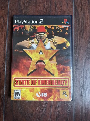 State of Emergency (Sony PlayStation 2 PS2, 2002) COMPLETE CIB Registration Card