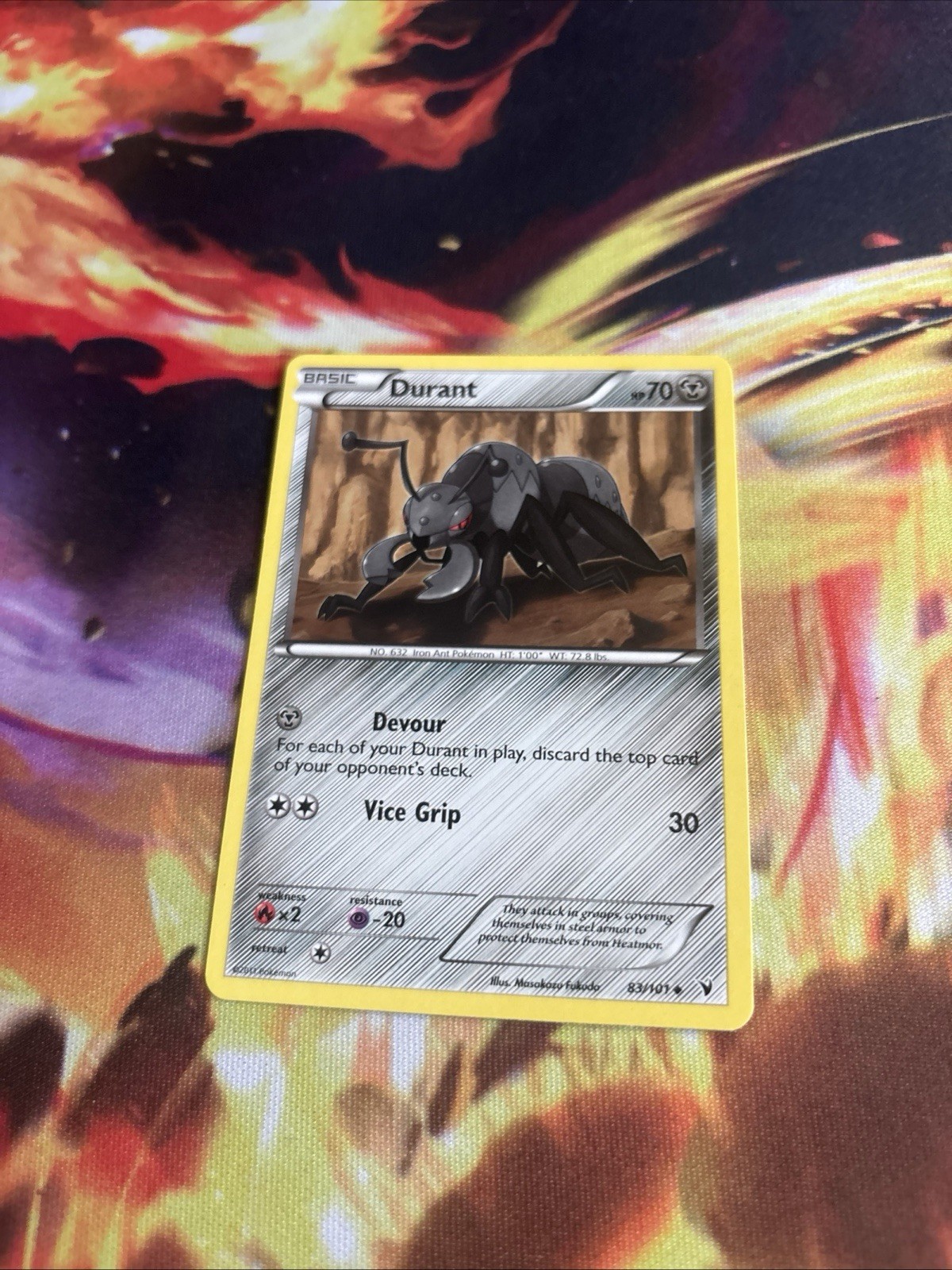 Durant 83/101 Noble Victories Regular Uncommon Pokemon Card TCG English LP