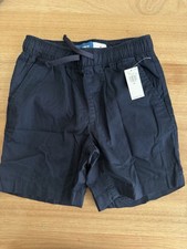Old Navy Boys Pull-On Shorts Size M 8 Navy Blue Elastic Waist Drawstring