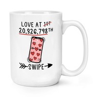 Liebe Bei 20,326, 798Th Swipe 426Ml Groß Becher Tasse Valentinstag Freundin