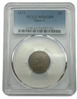 1873 Indian Head Cent, PCGS MS62BN, Open 3, Strong Original Surfaces.