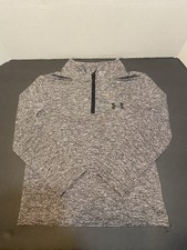 Under Armour Dri Fit Long Sleeve Gray Kids Shirt Size 4