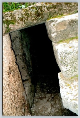Stone Entrance Snapshot Photograph 2006 Ancient Ruins Walareens Moss