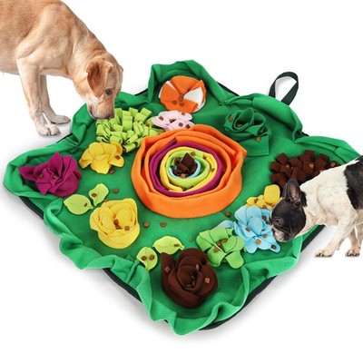 Vextronic Snuffle Mat for Dogs, Large Breed Slow Feeder Interactive Toy Green