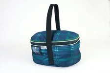 Chestnut Bay Quilted Lined Helmet Bag - Hunter Plaid