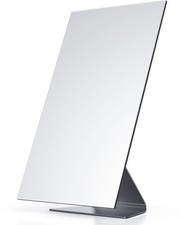 Rectangular Makeup Mirror 12 Inch Metal Desk Mirror Table Mirror with Stand V...