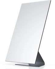 Rectangular Makeup Mirror 12 Inch Metal Desk Mirror Table Mirror with Stand V...