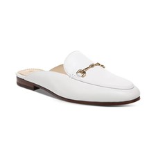 Women's Sam Edelman Linnie Bit Slip On Mules Bright White Leather