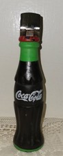 Vintage RARE GREEN Coca-Cola Bottle Opener Bottle Shape Wood Handle Coke