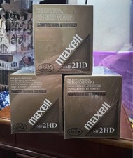 Maxell MF2HD 3.5in Micro Floppy Disk 1.44MB High Density IBM Formatted Box