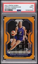 POP 1 - 2021 Panini Prizm Sophie Cunningham Rookie Orange Prizm /50 PSA 9 RC