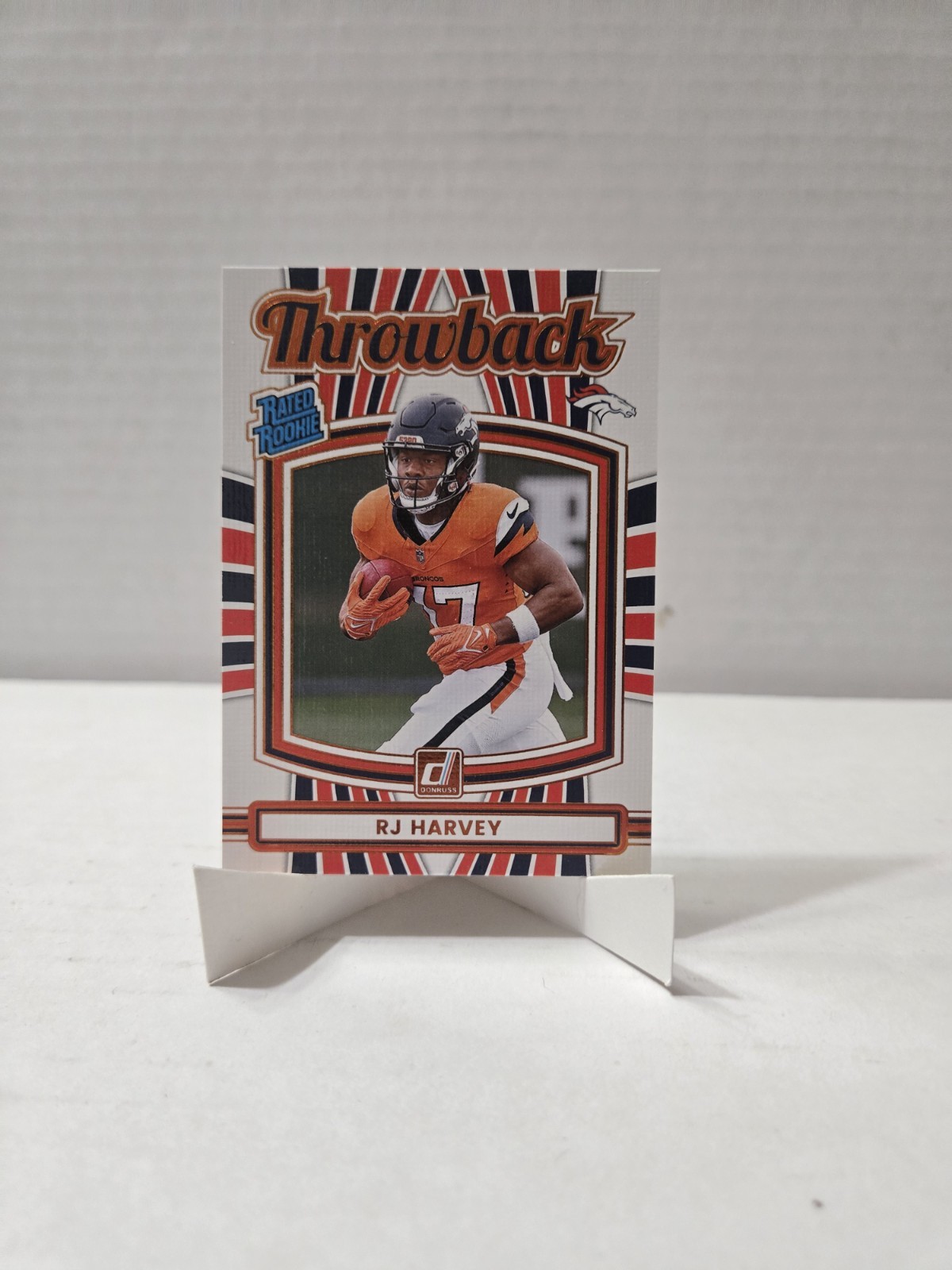 2025 Panini Donruss - Rated Rookies Throwbacks RJ Harvey #16 (RC)