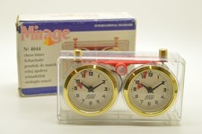 APF v Rolland Chess Tournament Timer Clock ~ Clear Acrylic ~ Germany 1990 WORKS!