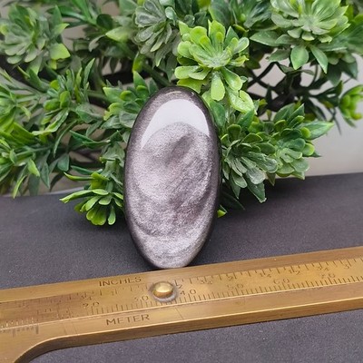 Best Quality Silver Obsidian Oval Gemstone Handmade Cabochon Jewelry Making