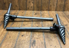 2 RIGID No. 2-S Spiral Reamers w/ Pipe Handles - Pipe Threading Tools