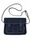 Zatchels Denim Satchel Crossbody Shoulder Bag Blue