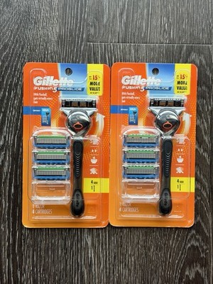 Pack of 2 Gillette Fusion 5 ProGlide Shaving Bundle 1 Razor Handle 4 Cartridges
