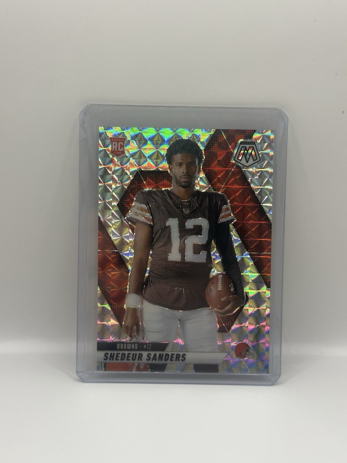 2025 Mosaic Shedeur Sanders Rookie Variation Silver Mosaic Browns #290
