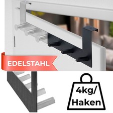 Door wardrobe door hook bar stainless steel 6 clothes hooks wardrobe hook bar