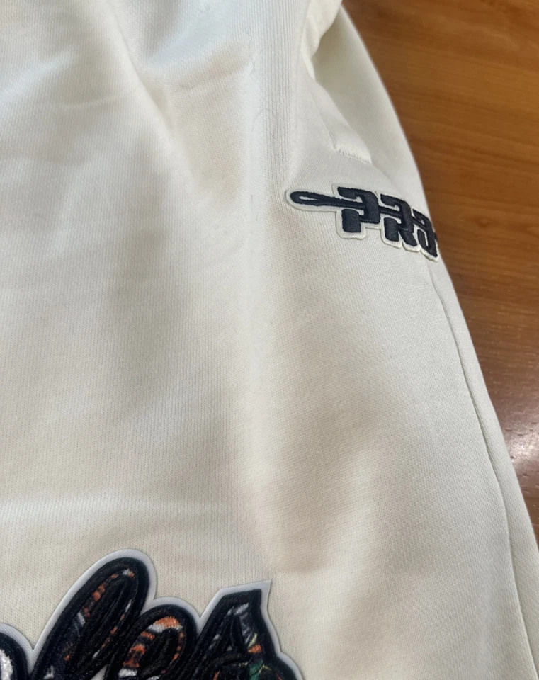 Pro Standard 男式 XL 奶油巴尔的摩金莺队拉绳短裤刺绣 MLB — 第 3/4 张图片