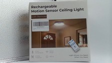 Rechargeable Motion Sensor Ceiling Light With Remote Wireless Ceiling Light