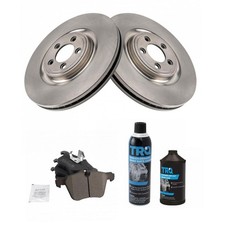 Front Ceramic Disc Brake Pads & Rotor Kit w/ Chemicals for Jaguar F-Type