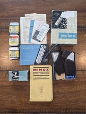 1964 Minox B Subminiature Camera  Box Tripod Accessories Manual Film Booklet