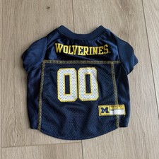 Pets First Michigan Wolverines Jersey For Small Dogs