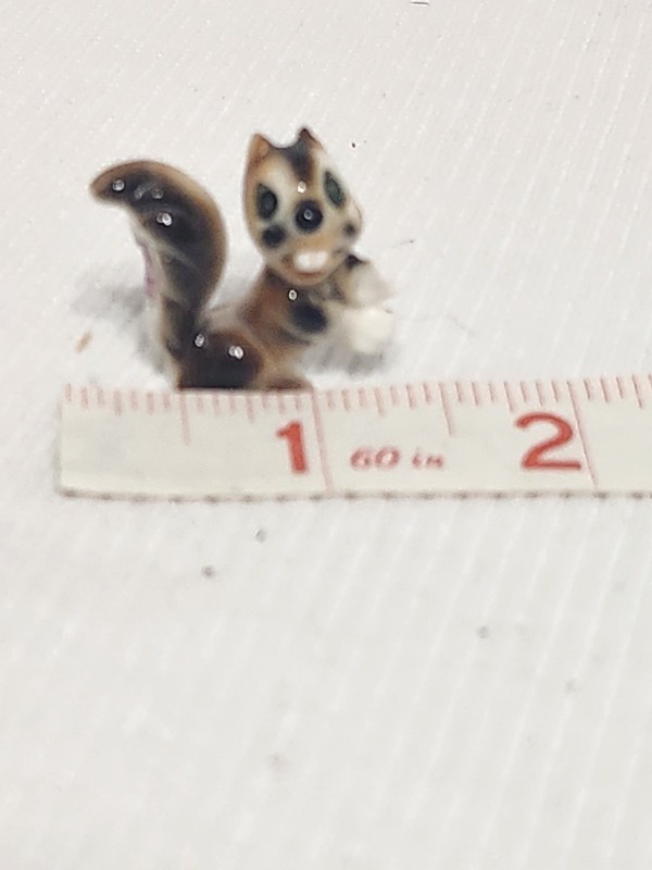 Bone China Miniature Figurine Squirrel Japan
