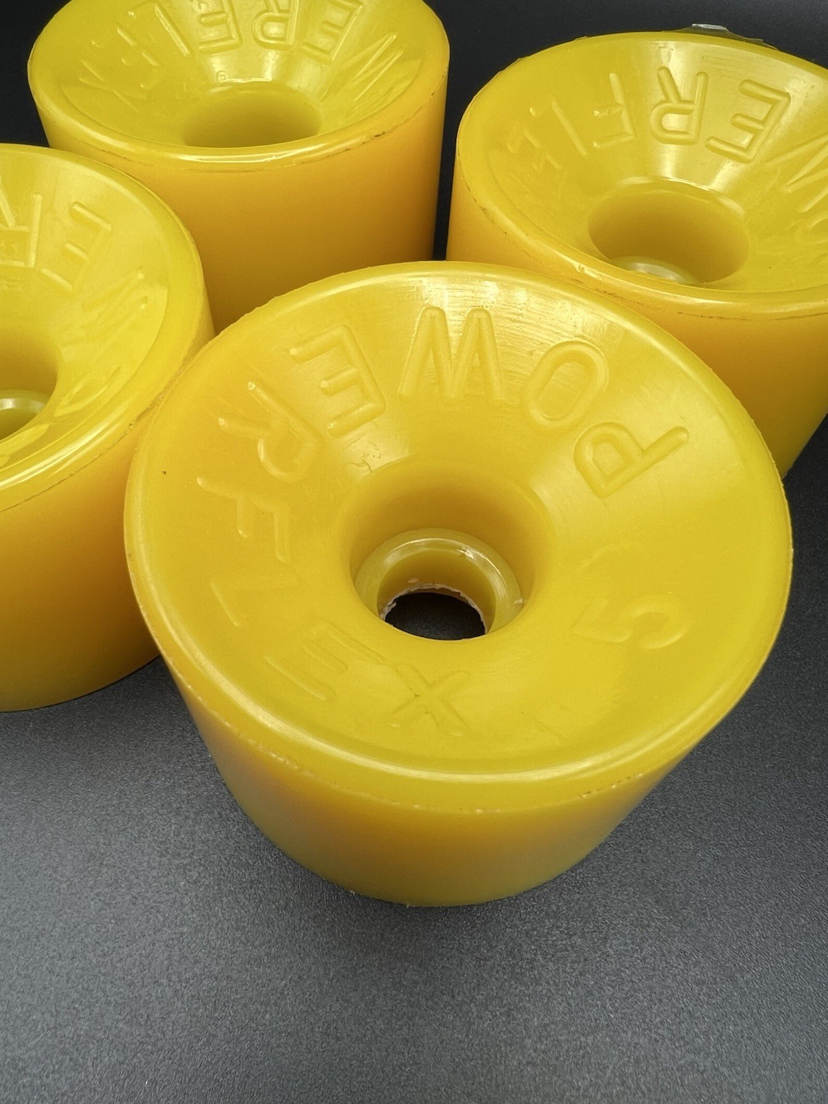 Vintage NOS Powerflex 5 YELLOW Skateboard Wheels 1970's oj sims juice road