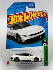 Hot Wheels DeLorean Alpha5 White HW Green Speed 7/10 HTB84 2024 #85/250