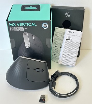 Logitech MX Vertical Wireless & Wired Bluetooth Advanced Ergonomic Mouse