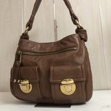 Marc Jacobs Hand Bag Shoulder Bag Leather Brown Authentic Hobo Y2K from Japan