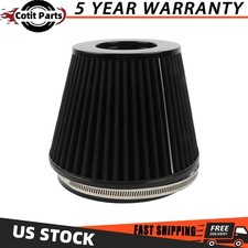6 152mm High Flow Inlet Cold Air Intake Cone Replacement Dry Air Filter Black 6 152mm High Flow Inlet Cold Air Intake Cone Replacement Dry Air Filter Black