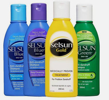 SELSUN Gold Anti-Dandruff Shampoo 200mL Deep Cleansing Selenium Sulfide2.5% UK