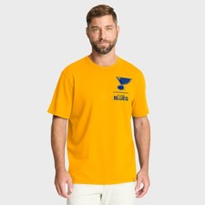 Men's Fanatics  Gold St. Louis Blues Crash The Net Legacy T-Shirt