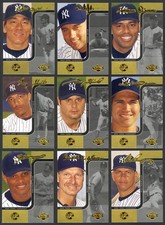 2006 Topps Co-Signers GOLD NEW YORK YANKEES PARTIAL TEAM SET (9/10) Jeter Rivera